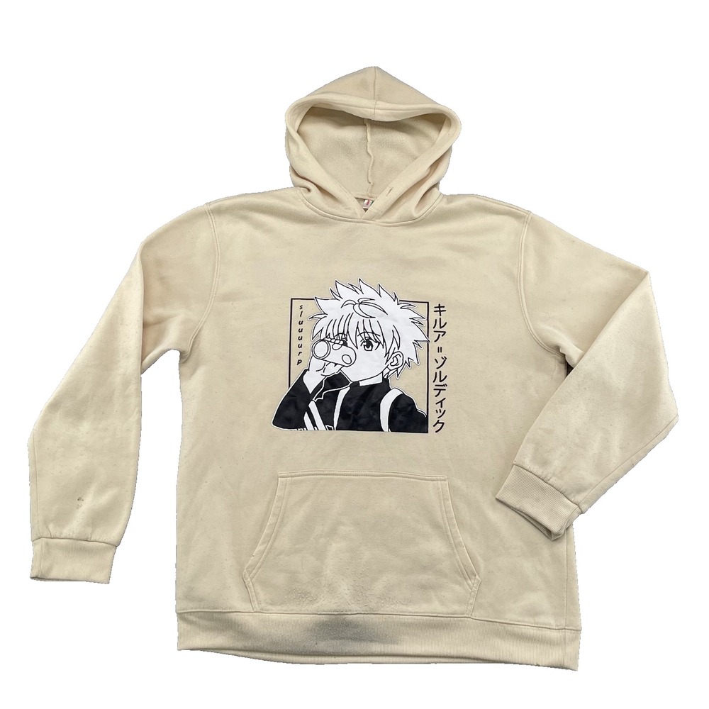 Hunter X Hunter Hoodie Men's XL Killua Zoldyck Anime Y2k Japan Streetwear Manga
